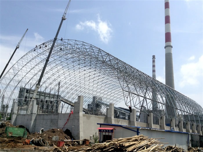 丹东煤机油桶翘工程网架